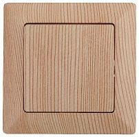 Выключатель INTRO 10А-250В, СУ, Solo, сосна (10/200/2000) 4-101-11 (Б0043269)