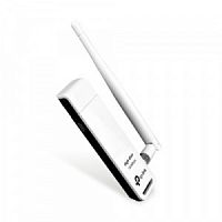 Wi-Fi адаптер TP-LINK TL-WN722N N150 Wi-Fi, беспроводной, стандарты 802.11n/g/b, до 150 Мбит/с, белый  (1/40)