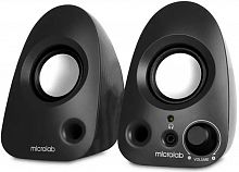 Акустика Microlab B19, 2.0, мощ: 6 Вт RMS, РАЗЪЕМЫ: Вход: стерео линейный вход 3,5 мм, Питание: USB 5В 1А,  черный (1/30) (80003113)
