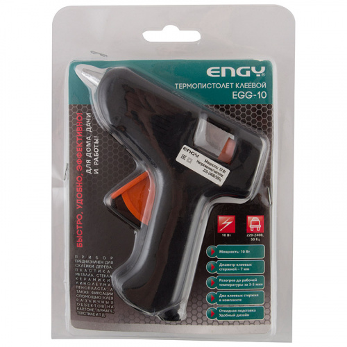 Пистолет клеевой Engy EGG-10, с подставкой, 10 Вт (1/20/100) (357114) фото 3