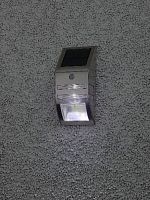 Светильник ЭРА ERAFS012-26 Фасадный Хром на солнечной батарее 3LED 50lm (12/864) (Б0044252)