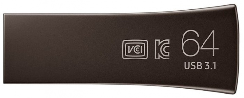 Флеш-накопитель USB 3.1  64GB  Samsung  Bar Plus  серебро (MUF-64BE3/APC) фото 12