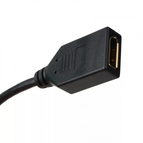 Кабель-переходник HDMI (M) +USB--> DP(F) 0.15m 4K*60Hz VCOM<CG599E> (1/150) (CG599E-0.15M) фото 7 Кабель-переходник HDMI (M) +USB--> DP(F) 0.15m 4K*60Hz VCOM<CG599E> (1/150) (CG599E-0.15M) фото 7