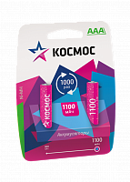 Аккумулятор КОСМОС  R03 (1100 mAh)  BL2   (2/24/288) (KOCR03NIMH(1100MAH))