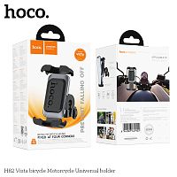 Держатель для велосипеда HOCO H82 Vista, для смартфона, пластик, силикон, цвет: черный/серый (1/73) (6942007647922)