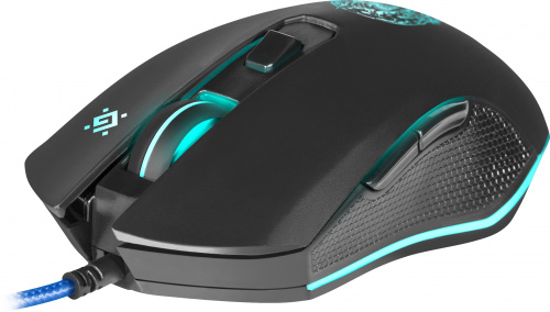 Мышь проводная DEFENDER Sleipnir GM-927 6 кнопок,12800dpi, черный (1/40) (52927) фото 6