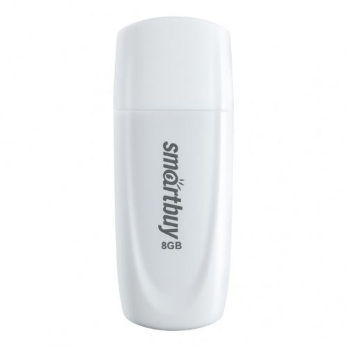 Флеш-накопитель USB  8GB  Smart Buy  Scout  белый (SB008GB2SCW)