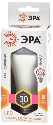 Лампа светодиодная ЭРА STD LED A65-30W-827-E27 E27 / Е27 30Вт груша теплый белый свет (1/100) (Б0048015) фото 2