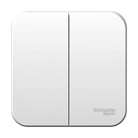 Выключатель 2-кл. О/У BLANCA 6А IP20 (сх. 5) 250В с изолир. пластиной бел. Systeme Electric BLNVA065011 (1/15/90)