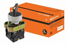 Переключатель BJ25 черный 2 положения I-0 длинная ручка 1з+1р TDM (10/160) (SQ0703-0012)