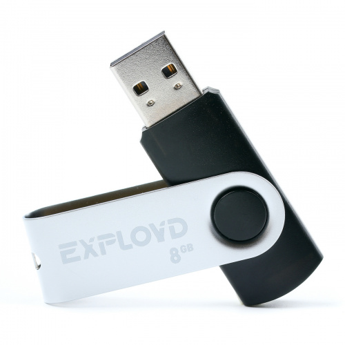Флеш-накопитель USB 8GB Exployd 530 чёрный (EX008GB530-B) Флеш-накопитель USB 8GB Exployd 530 чёрный (EX008GB530-B)