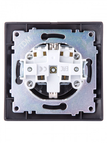 Розетка 2П+З 16А 250В шоколад , с/у, "Лама" (10/120) TDM (SQ1815-0523) фото 3 Розетка 2П+З 16А 250В шоколад , с/у, "Лама" (10/120) TDM (SQ1815-0523) фото 3