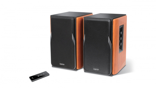 Акустика EDIFIER R1380T brown. Вых.мощ:21Вт+21Вт.2дин.в кол.Ч.х-ка:55Гц-20кГц.Вх:лин.2шт.компл:ДУ (1/2) (80002217) фото 6