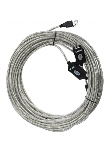 Кабель-адаптер VCOM USB 2.0-repeater, удлинительный активный <AM - AF>, 20 м. (1/15) (VUS7049-20M) фото 2
