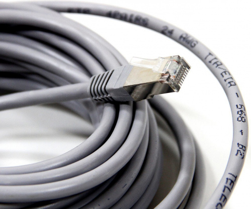 Патч-корд литой TELECOM FTP кат.5e, серый, 7,5 м. (1/42) (NA102-FTP-C5E-7.5M) фото 3 Патч-корд литой TELECOM FTP кат.5e, серый, 7,5 м. (1/42) (NA102-FTP-C5E-7.5M) фото 3