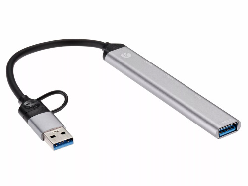 Переходник USB 3.0 Type-C+adapter USB 3.0--> 2*USB 2.0+SD+TF, VCOM <DH297> (1/150) фото 2