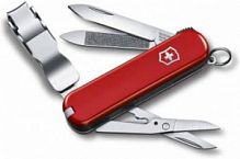 Нож перочинный Victorinox Nail Clip 580, 65 мм., 8 функций, красный (0.6463)