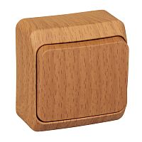 Переключатель проходной 1-кл. О/У ЭТЮД 10А IP20 темн. бук Systeme Electric BA10-004T (1/25/200)