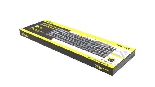 Клавиатура проводная RITMIX RKB-111, USB, чёрная (1/20) (15118396) фото 2