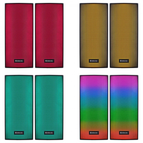 Акустическая 2.0 система DEFENDER Spitfire 6Вт, BT/light, питание от USB  (1/8) (65047) фото 5