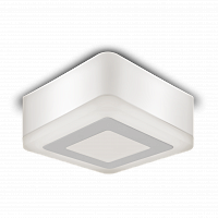 Светильник светодиодный GAUSS Backlight накладной BL220 Квадрат. Акрил, 3+3W, 3000K, 105*105, 1/40 (bl220)