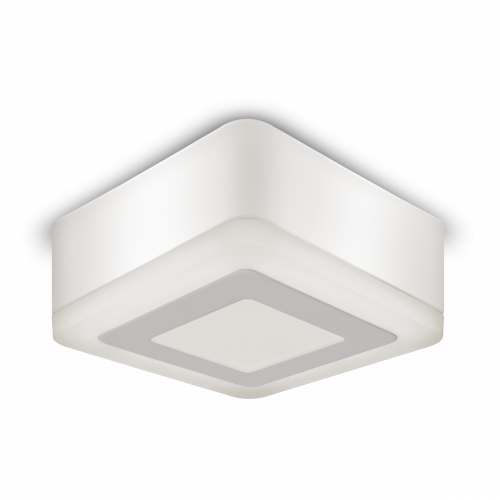 Светильник светодиодный GAUSS Backlight накладной BL220 Квадрат. Акрил, 3+3W, 3000K, 105*105, 1/40 (bl220)