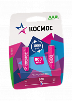 Аккумулятор КОСМОС  R03 (800 mAh)  BL2   (2/24/288) (KOCR03NIMH(800MAH))