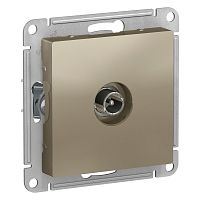 Механизм розетки TV 1-м С/У оконечной ATLASDESIGN 1DB шампань Systeme Electric ATN000591 (1/10/60)