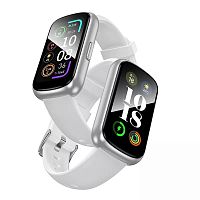 Смарт- часы HOCO Y25, 1.47, пластик, bluetooth 5.3, IP68, 190mAh, цвет: серебряный (1/45) (6942007641715)