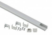 Профиль ЭРА 1612 Комплект с накладным анодированным профилем CAB261 16х12мм 2м (5/60/1920) (Б0039462)