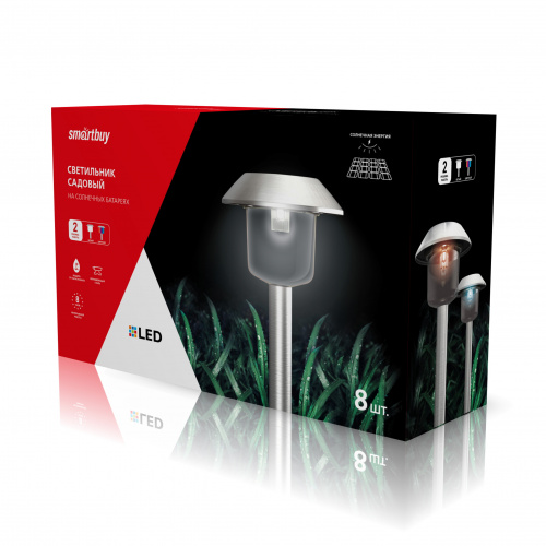 Светильник SMARTBUY садовый на солнечной батарее, нержавеющая сталь, пластик, 39 см, (без индив. штрихкода) (SBF-106) (8/48) Светильник SMARTBUY садовый на солнечной батарее, нержавеющая сталь, пластик, 39 см, (без индив. штрихкода) (SBF-106) (8/48)