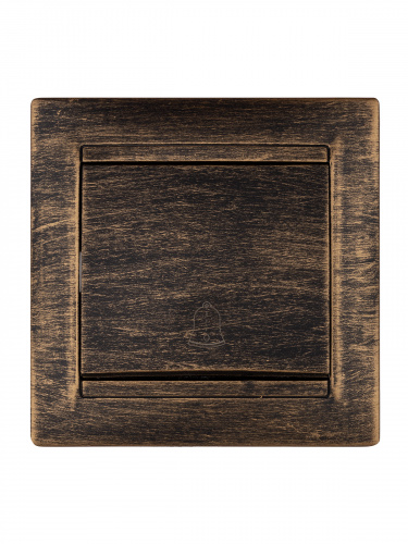 Кнопка звонковая 6А старинная бронза с/у, "Лама" (1/10) TDM (SQ1815-0768) фото 4