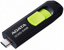 Флеш-накопитель USB 3.2  64GB  A-Data  UC300  чёрный/зелёный (ACHO-UC300-64G-RBK/GN)