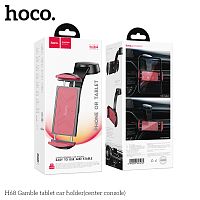 Держатель автомобильный HOCO H68 Gamble, для смартфона, пластик, торпедо, цвет: чёрный/красный (1/44) (6942007641234)