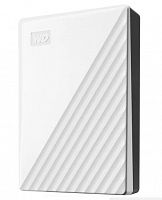 Внешний HDD  WD  6 TB  My Passport белый, 2.5", USB 3.0 (WDBR9S0060BWT-WESN)