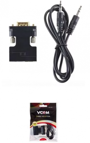 Переходник HDMI(F) --> VGA(M)+audio,1080*60Hz, VCOM <CA336> (1/150)