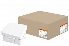 Распаячная коробка ОП 65х65х50мм, крышка, IP54, 4вх. TDM (10/120) (SQ1401-0111)