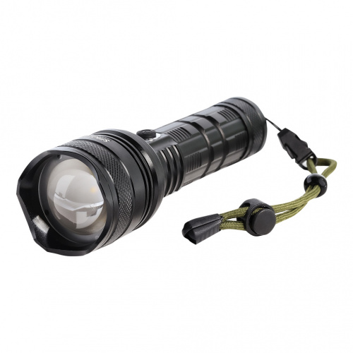 Фонарь SMARTBUY SBF-40-K аккумуляторный CREE XHP-90 30Вт с системой фокусировки луча, черный (1/60)