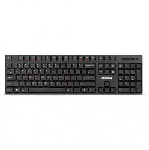 Клавиатура беспроводная Smartbuy ONE 238 USB (SBK-238AG-K),мультимедийная, черная (1/20)