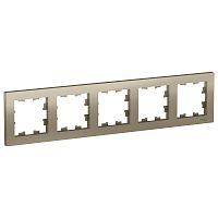 Рамка 5-м ATLASDESIGN универс. шампань Systeme Electric ATN000505 (1/5/20)