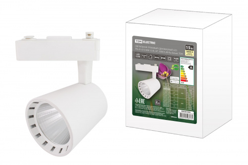 Светильник светодиодный TDM трековый однофазный TRL-01-015-WW 15 Вт, 24°, 3000 К, 80 Ra, белый, (1/40) (SQ0369-0002)