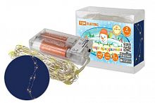 Гирлянда светодиодная "Роса20" 20LED, 2м, 3000К, 2хАА, TDM (1/24/96) (SQ0361-0051)