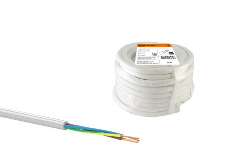 Провод TDM ПВС 4х1,5 ГОСТ (10м), белый (1/10/10) (SQ0118-0071) Провод TDM ПВС 4х1,5 ГОСТ (10м), белый (1/10/10) (SQ0118-0071)