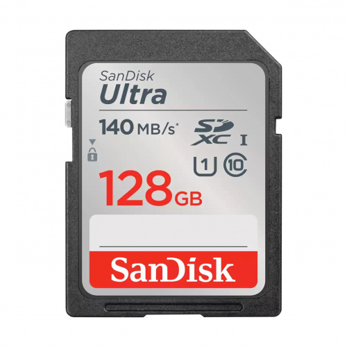Карта памяти SDXC 128GB SanDisk Class 10 Ultra UHS-I (140 Mb/s) (SDSDUNB-128G-GN6IN) Карта памяти SDXC 128GB SanDisk Class 10 Ultra UHS-I (140 Mb/s) (SDSDUNB-128G-GN6IN)