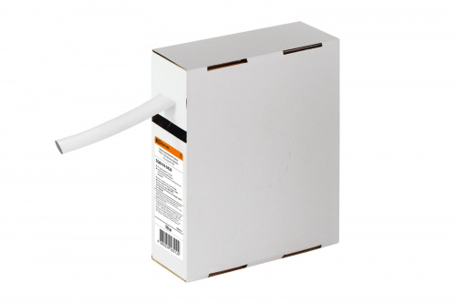 Трубка термоусаживаемая TDM ТУТнг 12/6 белая в коробке (10 м/упак) (1/1/40) (SQ0518-0429)