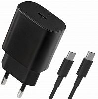 Блок питания сетевой DEFENDER UPA-125 25W,USB C,кабель Type-C,черный (1/50) (83225)