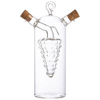 Ёмкость для масла и уксуса OLIVA, объем:350/50 мл, из боросиликатного стекла, дизайн: виноград (1/24) (105014)