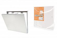 Люк под плитку, алюминиевый, съемный, нажимной, ограничитель-цепочка, 300х200, TDM (1/1) (SQ1807-0603)