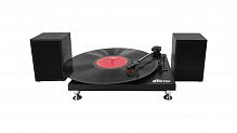 Виниловый проигрыватель RITMIX  LP-240 Black wood,  3 скорости; Функция автостоп; 3.5mm AUX IN (1/3) (80001175)