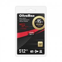 Карта памяти MicroSDXC  512GB  OltraMax Class 10 Premium UHS-I U3 (95 Mb/s) без адаптера (OM512GCSDXC10UHS-1-PrU3 w)